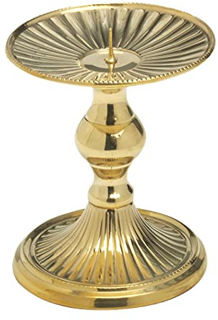 NKlaus Scheibenleuchter für Kerzen Messing, Gold; Messing, Ø9cm, 1 Stück
