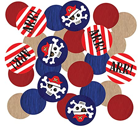 amscan 9909922 – Confettis Pirate 14 g, décoration de Table, Anniversaire, Carnaval, fête à thème.