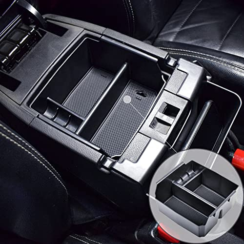 TACOBRO Mittelkonsolen-Organizer-Tablett für Jeep Wrangler JK und JKU Zubehör 2011–2018, unbegrenzt und 2 Türen, einschließlich Rubicon, Sport, Sahara-Aufbewahrungsbox, nicht für 2018 JL/JLU