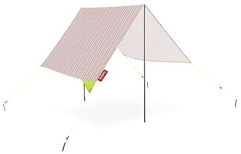 Fatboy Miasun Strandzelt - Tragbarer Sonnenschirm - 330x190x140 cm | Strand Schirm Groß, Faltbarer Sonnenschirm mit Ständer, 3 Aufstellungsmöglichkeiten, Strandzelt mit Sonnenschutz, Baumwolle