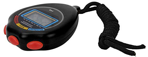 KIMISS Cronómetro sin Sonido sin Sonido Cronómetro Plástico Profesional Deportes Temporizador, Atletismo Cronómetro Electrónico para Carreras Correr Natación Amarillo (Negro)