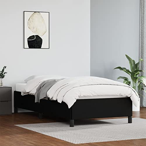 Homgoday Bettgestell Schwarz 80x200 cm Kunstleder Betten und Zubehör Model347215