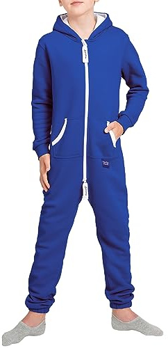 Grundtyg Yuppie barn jumpsuit pojkar flickor overall onesie kostym barn, blå, 98-104