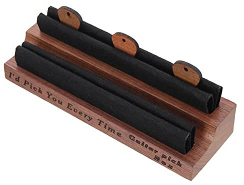 ibasenice 1satz Multipurpose Holz Gitarren-plektrum Aufbewahrung Mit Plektren Organizer Für Gitarre Ukulele Und Bass Langlebige Aufbewahrungsbox Für Musiker Für Und Unterwegs