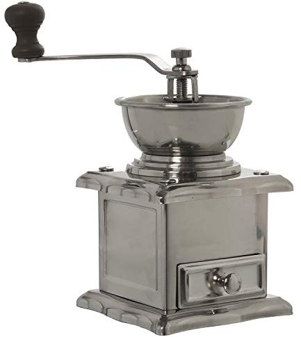 MOLINILLO CAFÉ MANUAL ACERO INOXIDABLE_11X11X20CM
