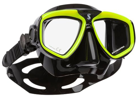 Scubapro Zoom Rental MASK, Black/Jaune