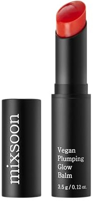 mixsoon Vegan Plumping Glow Balm Lip Moisturizer Korea Glass Skin Care 0.12 Oz / 3.5g