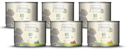 MjAMjAM - Nourriture Humide Premium pour Chats - naturellement délicieux - La Bio Box, Paquet de 6 (6 x 200g), sans céréales
