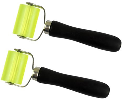 CANIGHT 2pcs Wallpaper Seam Rollers Reusable Wall Covering Tool for Smooth Application and Bubble Prevention Ergonomic Design for Efficient Use