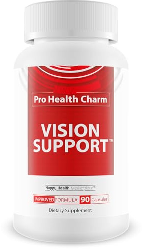 Pro Health Charm Vision Support - Improved Formula - Our Best Vision Pills For Eyes - Eye Vitamins For Vision Focus - Natural Vision Pills Eye Supplements For Adults 50 Blurry Vision Improvement Pills