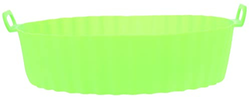 Cabilock Telaio Da Forno Foderato in Silicone Rivestimento Per Friggitrice Ad Aria Di Grandi Dimensioni Accessori Per Friggitrici Istantanee Piatti Gel Di Silice Green