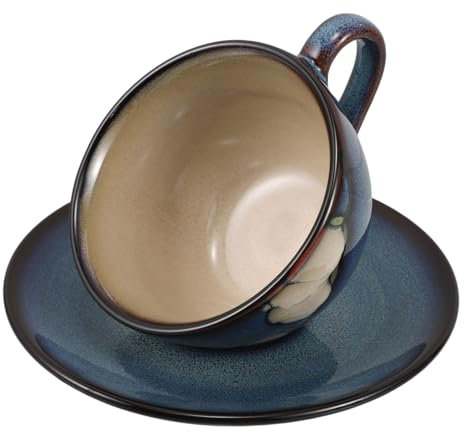 Mikikit Tazza Da in Giapponese Tazza Da Tè Con Piattino Abbinato Per Uso Design Retrò