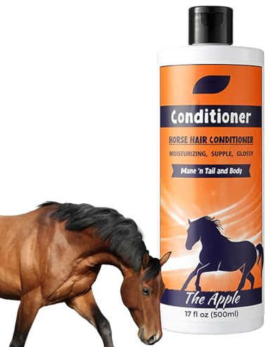 Conditionneur de crinière et de queue - 500 ml - Traitement de bain pour chevaux - Solution de shampooing de nettoyage avec effets hydratants pour vernis de cheval - Préparation de lessive quotidienne