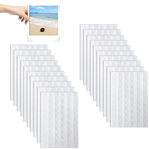 2040PCS Photo Corners Clear Self Adhesive Picture Mounting Corner Stickers Paper Picture Edge Sticker Decorative Accessories for Scrap Book Mounting Albums Scrapbook Journal DIY
