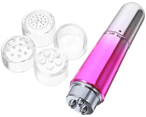 BAZEITFLOW Portable Electric Eye 5 Pcs Metal and Plastic Compact Design with Gentle Vibrations Smart Technology for Home and Office Use Enhances Circulation Reduces Fine Lines Youthful
