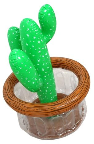 Ampio secchiello per il ghiaccio a forma di cactus di grande capacità, ideale per feste in piscina per conservare bevande materiali amichevoli per attività all'aperto secchiello per il ghiaccio