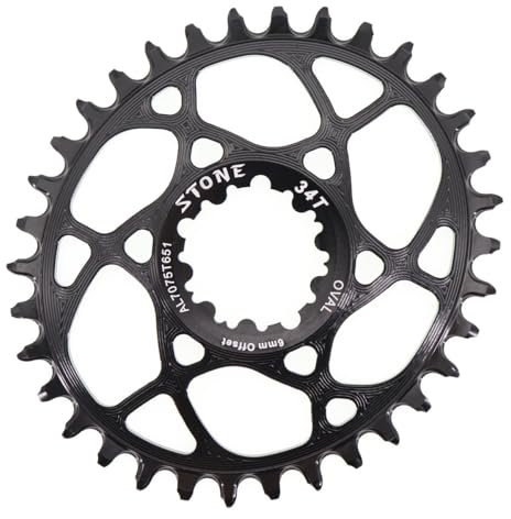 Stone Ovales Kettenblatt Direktmontage 6 mm Offset für Sram GXP 9–12s 28T 30T 32T 34T 36T 38T MTB Bike (36T)