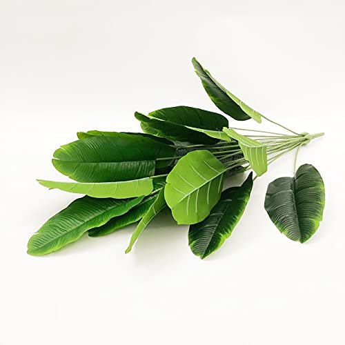 ZAW Pflanzen 100 cm 24Heads Künstliche Bananen Baum Große Tropische Pflanzen Gefälschte Palm Blätter Kunststoff Monstera Blätter Musa Baum for Herbst Dekor Artificial Pflanzen