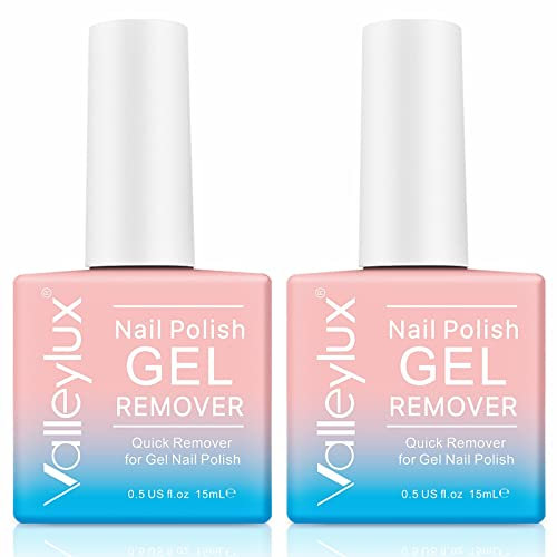 sefudun 2 Pack Gel Nail Remover ,Gel Nail Polish Remover Professional Nails Polish Remover,Quickly Removes Soak-Off Gel Polish-2 Pack-NO-IRRITATING,15 ml