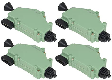 Huiruhy 4 × actuador con cierre centralizado ZV 4 pines 7D0959781A Compatible con T4 701959781 7D0959781A 701959783A 255959781 701959781A 255959783A Actuador de cierre centralizado