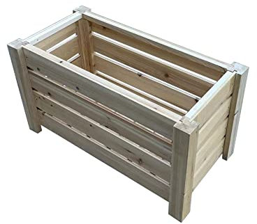 Fairpreis-Design Lukadria Pflanzenkübel Blumenkasten Blumentopf Blumenkübel Pflanztopf aus Holz Terasse