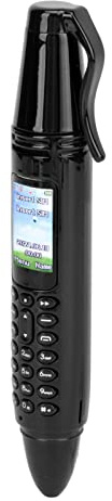 Septpenta Mini Phone, Pen Mini Backup Phone, Rechargeable, 0.96 Inch Small Screen Phone, Bluetooth Dialer, Support Gsm Dual Card 32G Memory Card with Camera/Flashlight/FM Radio