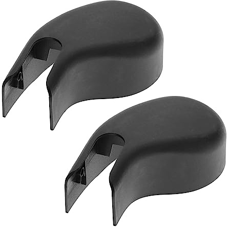 Create idea 2 Stück Heckscheibenwischerarm Mutter Abdeckung Ersatz 1718652 Kompatibel mit Ford Focus 2012–2016 Auto Heckscheibe Wischerarm Kappe Schwarz