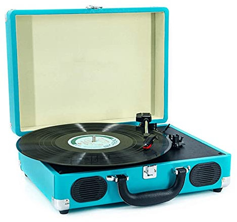ROLTIN Tourne-Disque Design Valise Vintage pour la décoration de la Maison, Tourne-Disque Vinyle 3 Vitesses Platine W