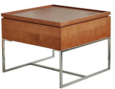 IMEITE Arredamento Della Casa Tavolino da caffè Tavolino multifunzionale con sollevamento a quattro vie Piccolo appartamento Soggiorno Contenitore in legno di ciliegio Tavolini Da Salotto (Color : B)