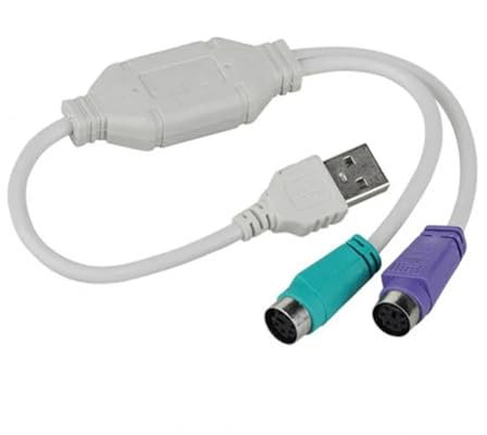 UNbit 1PC USB Macho a PS/2 PS2 Hembra Cable convertidor Cable Adaptador convertidor Teclado Cables