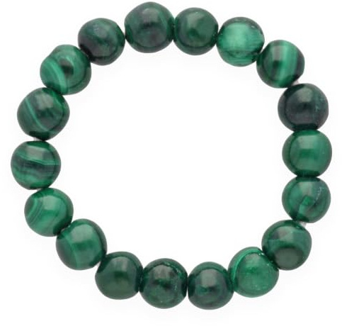 Lebensquelle Plus Edelsteinring elastisch | Edelstein Ring Perle 4mm | Naturstein Anti Stress