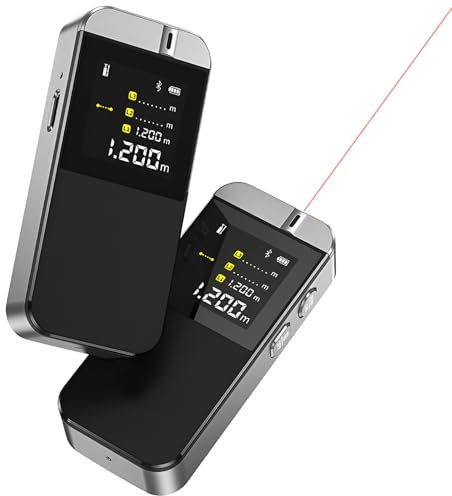 IR40 Laser entfernungsmesser 0,05-40m Reichweite Laser messgerät m/ft/in Umschaltung, Messung Entfernung, Fläche, Volumen und Satz des Pythagoras, APP Datenspeicherung.