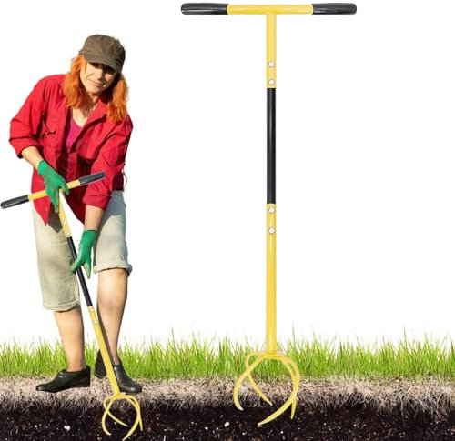 Labrador manual de jardín, herramienta cultivadora manual, cultivador manual de tierra, aireador de suelo de jardín, herramientas de mano, herramienta de jardín, cultivador giratorio, herramienta de