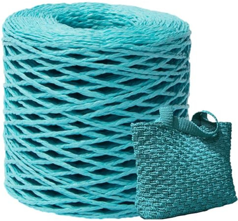 Natürliches Bastgarn - Material zum Häkeln und Stricken | matter Bast für Dekoration, Herstellung von Hüten und handgefertigten Accessoires, Bastband, Bastschnur, Band