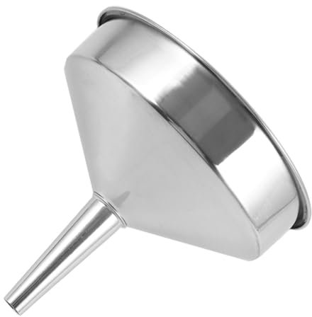JECOMPRIS Imbuto in Acciaio Inossidabile Con Grande Apertura Per Versamento Rapido Di Liquidi e Polveri Imbuto Da Cucina Per Auto Con Capacità Elevata e Facile Manutenzione