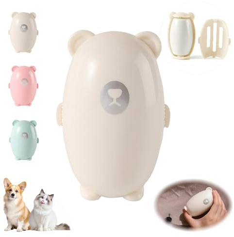 Reusable Lint Rollers, Washable Pet Hair Remover Silicone Lint Roll, Sticky Portable Lint Roller Ball for Dog Cat Hair Clothing Sofas Hair Dust (White)
