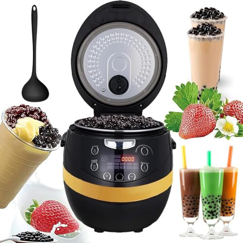 Cuocitore per Perle Commerciale,Cuocitore per Perle Di Tapioca,Con Rivestimento in Lega Di Alluminio Da 6 L/8 L,2 Modalità Preimpostate E Funzione Di Mantenimento in Caldo,Adatto per Perle,Sago,8L