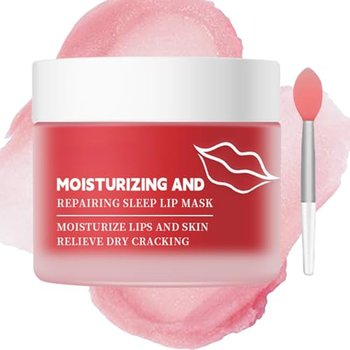 Lip Mask Overnight Lip Balm Hydrating Repair Dark Lips Lightening Treatment Lips Sleeping Mask for Chapped Dry Lips Care/Moisturizer - Fade Wrinkles