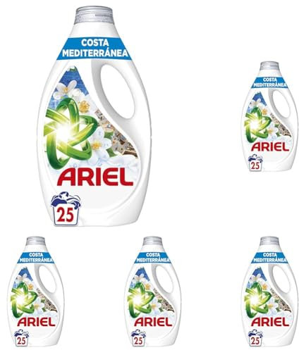 ARIEL Sea Breeze & Jasmine, Liquid Detergent, 25 Washes (Pack of 5)