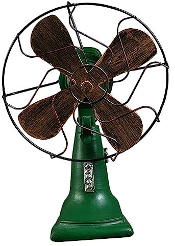 ULTECHNOVO Retro Resin Fan Shaped Desktop Ornament Cool Table Fan Decor Home Decor for Party
