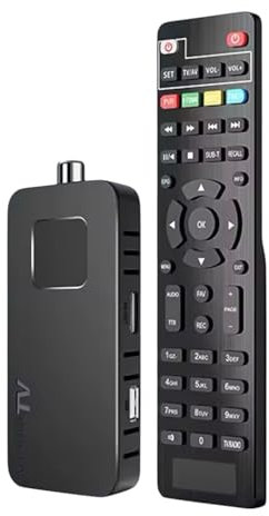 H.265 HEVC DVB-T2/C TV Receiver – U8mini Digital Decoder | 1080P HD Mini Terrestrial Tuner Box | 10Bit HEVC | WiFi Support | Freeview Set Top Box for Europe