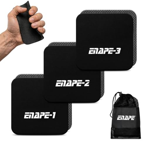ENAPE® Juego de almohadillas de agarre antideslizantes de neopreno para dominadas, fitness y entrenamiento de fuerza, alternativa a los guantes de entrenamiento para un mejor agarre