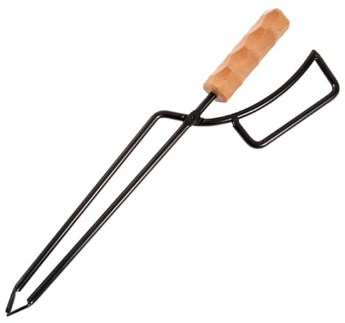 MOTHNUR Pinza per Caminetto in e Legno Pinze per Barbecue Presa Larga e Manico Allungato Strumento per Spostare Carbonella e Accessorio Resistente per e Bracieri Outdoor