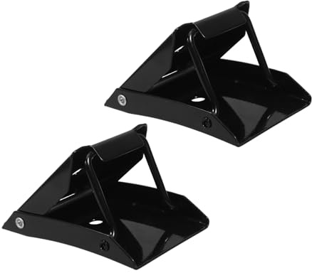 Warmhm Cunei per Ruote Triangolari Antiscivolo per Veicoli Supporto Fisso Pneumatici Stabile e Portatile per Camper Rimorchi e Auto Protezione Sicura Contro Ritorno su Superfici Inclinati