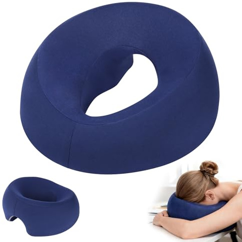 AOOSA Almohada Masajeador Facial, Almohada Dormir Boca Abajo con Orificio