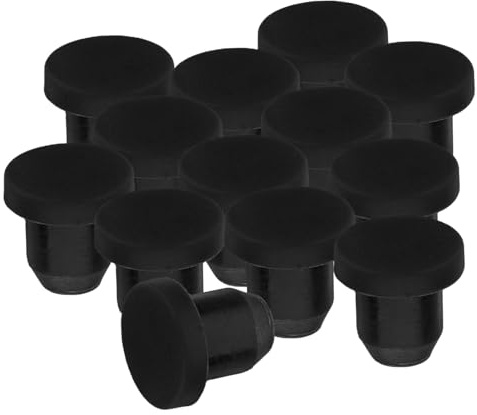 GAROZATION 40pcs Bouchons de Bouteille en Silicone Noir Insérables pour Trous de 5,8-6,3 Mm, Étanchéité et Solide pour Bouteilles en Verre et Contenants, Usage Polyvalent