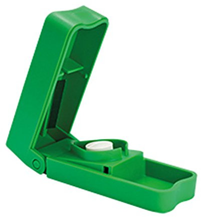 Tablettenteiler COLOR, grün | Sundo Homecare Tabletten & Pillen-Teiler für kleine & große Medikamente | Der farbige (colour) Standard-Tablettenschneider