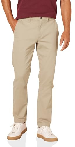 Amazon Essentials Men's Slim-Fit All-Day Stretch Casual Chino Pant, Khaki, 32W x 29L
