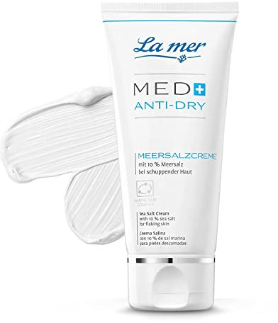 La mer MED+ Anti-Dry Meersalzcreme - Reichhaltige Pflege für Gesicht und Körper - Pflege bei Psoriasis oder Neurodermitis - Für sehr trockene und strapazierte Haut - 50 ml