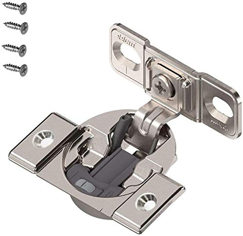 Blum 38B355BF22 Kompaktes Blumotion 38B Scharnier, Soft-Close, 1-3/8 Overlay, zum Anschrauben, mit Befestigungsschrauben im Lieferumfang enthalten (2)